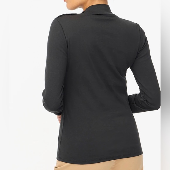 NWT - J. Crew Mockneck ribbed top. Size L. - Picture 6 of 11